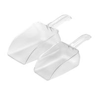 EdirFtra Paletta per Ghiaccio in plastica, 2 Dimensioni Paletta a Mano in plastica, Palette Trasparenti Multiuso, Alimenti e Popcorn, Forniture per ristoranti e Servizi Alimentari