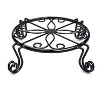 EdirFtra Supporto Circolare per Contenitore da Giardino in Ferro antiruggine per Interno ed Esterno, scaffale per vasi di Fiori