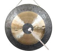 EdirFtra Tamburo di Rame, con Gong e martelli, Una Grande Canzone Feng Shui dei Tradizionali percussionisti Cinesi, Perfetta per Meditazione, rilassamento e Decorazione della casa,18CM