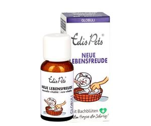 Edis Pets "Nuova Gioia di Vivere" Bio Fiori di Bach per Gatti 20 g Glo