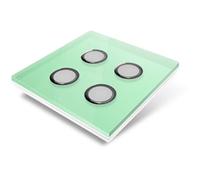 Edisio EFC-G04 - Placca di copertura Crystal 4 tasti