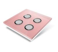 Edisio EFC-P04 - Placca di copertura Crystal a 4 tasti