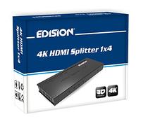 Edision 4 K HDMI Splitter 1 X 4 distributore Ultra HD 2160p Full HD 1080P HDCP e CEC 3d Ready