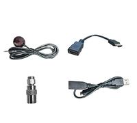 Edision NANO T265+ Decoder Kit accessori, ORIGINALE, Cavo USB tipo-Y, Cavo di prolunga HDMI, Cavo IR, Adattatore da SMA a IEC, Nero
