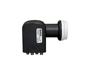 Edision QL-4 Quattro Adattatore LNB per commutatore, 0,1 dB, per multiswitch, HD, 3D, protezione dalle intemperie