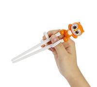 Edison Friends Bacchette a forma di gufo, bacchette Edison, primo passo per bambino, bacchette, come usare le bacchette, aiuto per bacchette, prodotto in Corea, gufo, arancione, destrorso