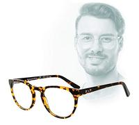 Edison & King Occhiali da lettura donna - anti luce blu - Lenti Premium - „Timeless“. (Avana, +1.50 dpt)