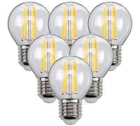 Edison Lampadina, Vintage Lampadina LED a candela G45 Piccolo globo 4W / 220V Lampadine Edison Base a Vite 2700K Bianco Caldo Per Lampadario, Applique,E27,2pcs