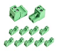 Editbar 10 morsetti a vite Pitch PCB da 5,08 mm, a 2 poli, maschio e femmina, per elettronica, progetti fai da te, sistemi di controllo, elettrodomestici e dispositivi di comunicazione