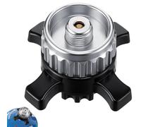 Editbar Adattatore per cartucce per valvola compatibile con Campingaz Easy-Click/CV, passaggio da chiusura a baionetta a vite da 7/16", portatile e sicuro, per fornello da campeggio e all'aperto