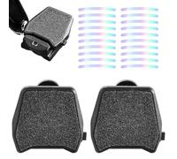 Editbar Convertitore per pedali per bici da strada Shimano SPD-SL, adattatore per pedali, pedali in nylon antiscivolo con adesivi luminosi per cerchioni, installazione retrattile, per il tempo libero