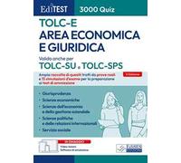 EdiTEST. Area economica e giuridica. 3000 quiz. Ampia raccolta di quesiti tratti da prove reali e 15 simulazioni d'esame per la preparazione ai test di accesso. Con software di simulazione