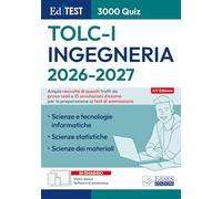 EdiTEST. Ingegneria. 3000 quiz. TOLC-I 2026-27. Con software di simulazione. Con video-lezioni