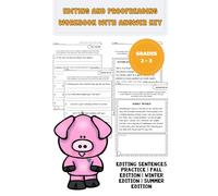Editing and Proofreading Workbook | Editing Sentences Practice | Fall Edition | Winter Edition | Summer Edition