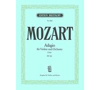EDITION BREITKOPF MOZART WOLFGANG AMADEUS - ADAGIO E-DUR KV 261 - VIOLIN, PIANO Partition classique Cordes Violon
