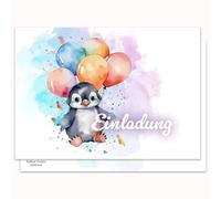 Edition Colibri 10 biglietti d'invito per il compleanno dei bambini, formato A6, invito per il 2°,3° compleanno, invito per compleanno ragazzo e ragazza