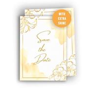 Edition Colibri Biglietti con busta "Save the Date", formato A6, per matrimonio, cerimonia civile, compleanno, festa in giardino, battesimo, comunione, cerimonia di maturità, baby shower, set da 10