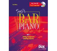 Edition DUX - Raccolta di 20 partiture per pianoforte "Susis Bar Piano" vol.1, livello difficoltà medio, CD incluso [lingua inglese]