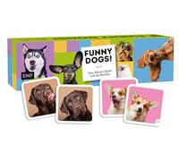 Edition Michael Fischer 34272 Gioco Memo: Funny Dogs con 60 Divertenti Motivi per Cani da Dolce a Cattivo, per Gli Appassionati di Cani dai 6 ai 99 Anni, a Partire da 2 Persone