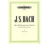 EDITION PETERS BACH JOHANN SEBASTIAN - 48 PRELUDES & FUGUES VOL.1 - PIANO Classical sheets Piano