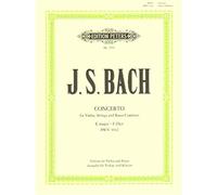 EDITION PETERS BACH JOHANN SEBASTIAN - CONCERTO NO.2 IN E BWV 1042 - VIOLIN AND PIANO Classical sheets Violin
