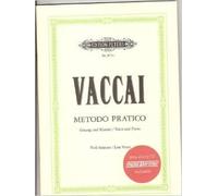 Edition Peters Nicola Vaccai: Metodo Pratico (Low Voice) (Book/CD). For Voce