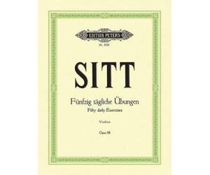EDITION PETERS SITT HANS - 50 DAILY EXERCISES OP.98 - VIOLIN Classical sheets String ensemble