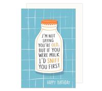 Edition Seidel Biglietto d'auguri premium con busta. Biglietto d'auguri con scritta Billet Compleanno Uomo Donna Latte Divertente Umorismo (G3578 SW024)