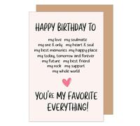 Edition Seidel Biglietto di auguri di compleanno con busta, biglietto di auguri con scritta in lingua tedesca "Happy Birthday" (G3654 SW024)