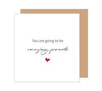 Edition Seidel Biglietto di auguri quadrato di alta qualità per nascita, con busta, biglietto di auguri per bambini con testo inglese Welcome Baby Baby Baby Girl (EQ127 SW025)