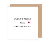 Edition Seidel Biglietto di auguri quadrato di alta qualità per nascita, con busta, biglietto di auguri per bambini con testo inglese Welcome Baby Baby Baby Girl World (EQ125 SW025)