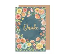 Edition Seidel Biglietto di ringraziamento Premium con busta, biglietto di auguri, biglietto di ringraziamento, ringraziamento, ringraziamento, ringraziamento, con scritta in lingua tedesca