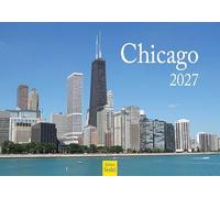 Edition Seidel Calendario Chicago Premium 2027, formato DIN A5. Calendario da parete tedesco USA America Illinois Chicago River Football Navy Pier metropoli skyline
