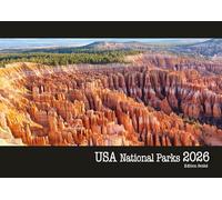 Edition Seidel Calendario di alta qualità, USA National Parks 2026, formato DIN A3, da parete, USA America, Grand Canyon Zion Yosemite Bryce
