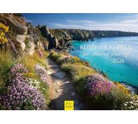 Edition Seidel Calendario Premium coste e scogliere dove il mare incontra la campagna 2026, formato DIN A4, da parete, mare, oceano, spiaggia, acqua, natura