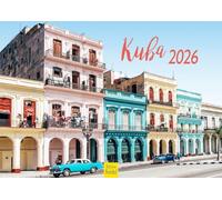 Edition Seidel Calendario Premium Cuba 2026, formato DIN A4, da parete Sud America Centrale America Avana Capitol Auto d'epoca