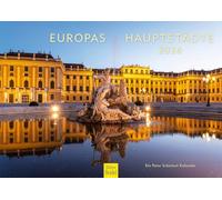 Edition Seidel Calendario Premium Europa capitali 2026 formato DIN A3 da parete Spagna Inghilterra olandese Francia Germania Italia Portogallo Ungheria Peter Schickert