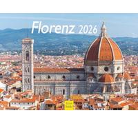 Edition Seidel Calendario Premium Firenze 2026 Formato DIN A4 Calendario da parete Europa Italia Toscana Cattedrale Michelangelo Medici Palazzo Vecchio Ponte Vecchio Arno