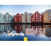 Edition Seidel Calendario Premium Impressioni dalla Norvegia 2026, formato DIN A4, da parete, scandinavia, Oslo Trondheim, Bergen, ghiacciaio costiero