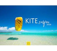 Edition Seidel Calendario Premium Kitesurfen 2026, formato DIN A3, da parete, sport, hobby, surf, kite, drago, mare, onde, spiaggia, vento, sole