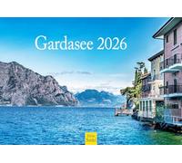 Edition Seidel Calendario Premium Lago di Garda 2026 formato DIN A4 Calendario da parete Italia Alto Adige Veneto Sirmione Limone sul Garda Isola del Garda Malcesine Alpi