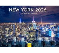 Edition Seidel Calendario Premium New York 2026 formato DIN A3 da parete USA Manhattan Time Square Metropole Skyline Stefan Becker