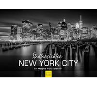 Edition Seidel Calendario Premium New York City 2026 formato DIN A4 da parete USA America Nord America Skyline Black White Melanie Viola