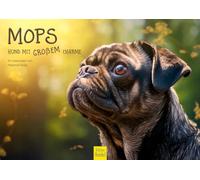 Edition Seidel Calendario Premium Pug 2026, DIN A4, da parete, per cani, carlini e cuccioli, colore: viola