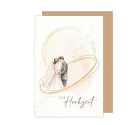 Edition Seidel Premium Biglietto di auguri per matrimonio con busta. Biglietto di congratulazioni testo tedesco nozze coppia uomo & donna amore affetto (H544 SW026)