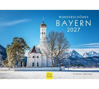Edition Seidel Premium calendario Bavaria meravigliosa 2027 Formato DIN A5. Calendario da parete tedesco Europa Germania Monaco castello natura Alpi montagne lago Zugspitze Christian Müringer