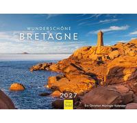 Edition Seidel Premium calendario Bretagna meravigliosa 2027 Formato DIN A5. Calendario da parete tedesco Europa Francia La Grève Blanche mare costa Christian Müringer