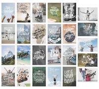 Edition Seidel Set 25 cartoline vita e momenti con detti - biglietti con d