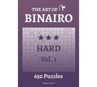 Editions Ducourt The Art of Binairo Hard Vol.1 (Tascabile) Art of Binairo