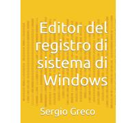 Editor del registro di sistema di Windows: 10